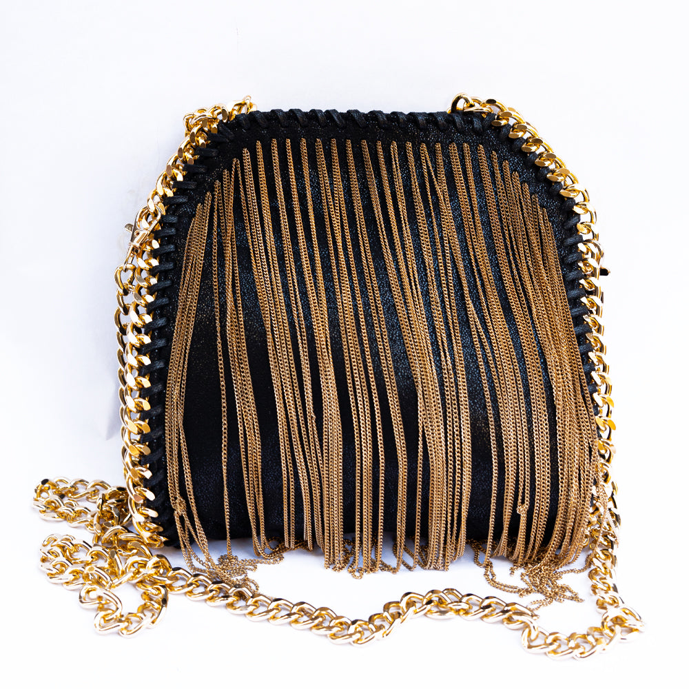 Chain Fringe Crossbody Bag smaal