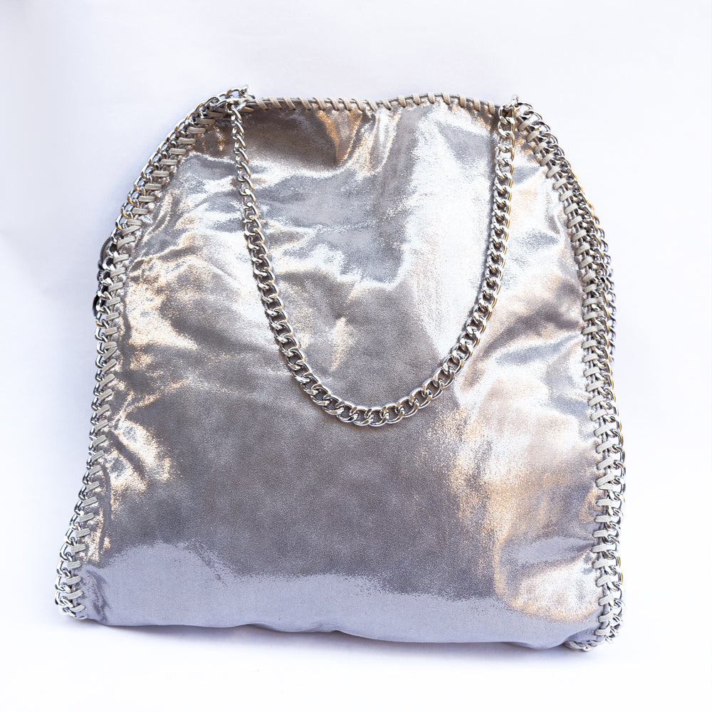 Chain Trim Tote Bag