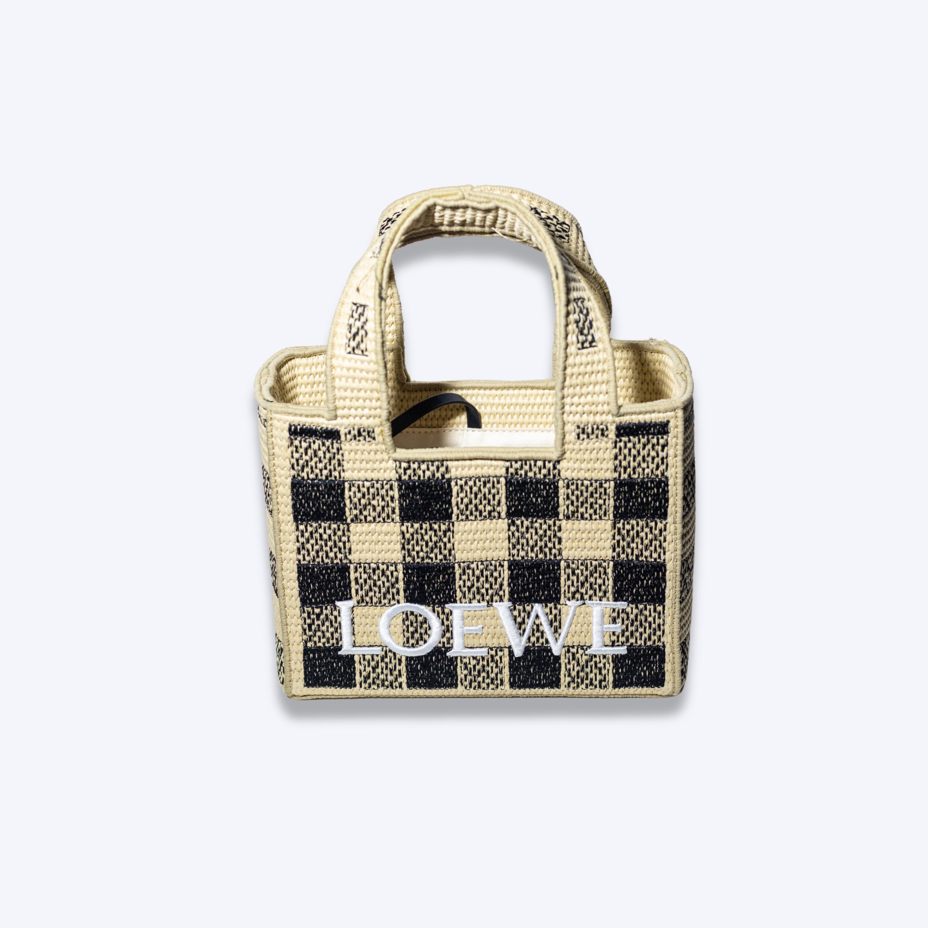 LOEWE Mini Raffia Tote Bag