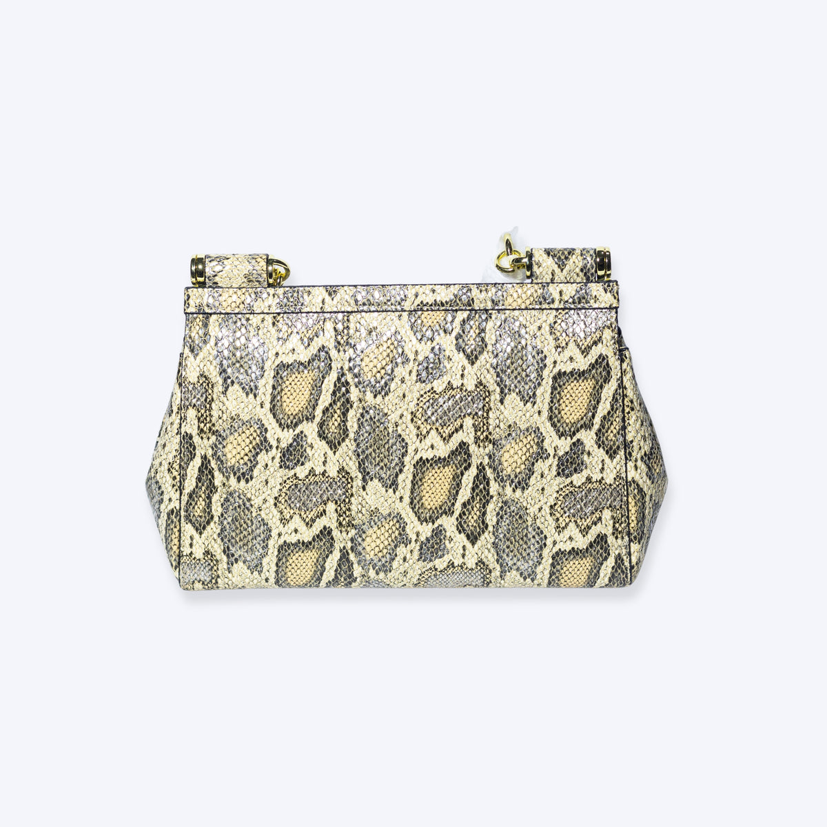 Dolce & Gabbana Sicily Python Top Handle Bag