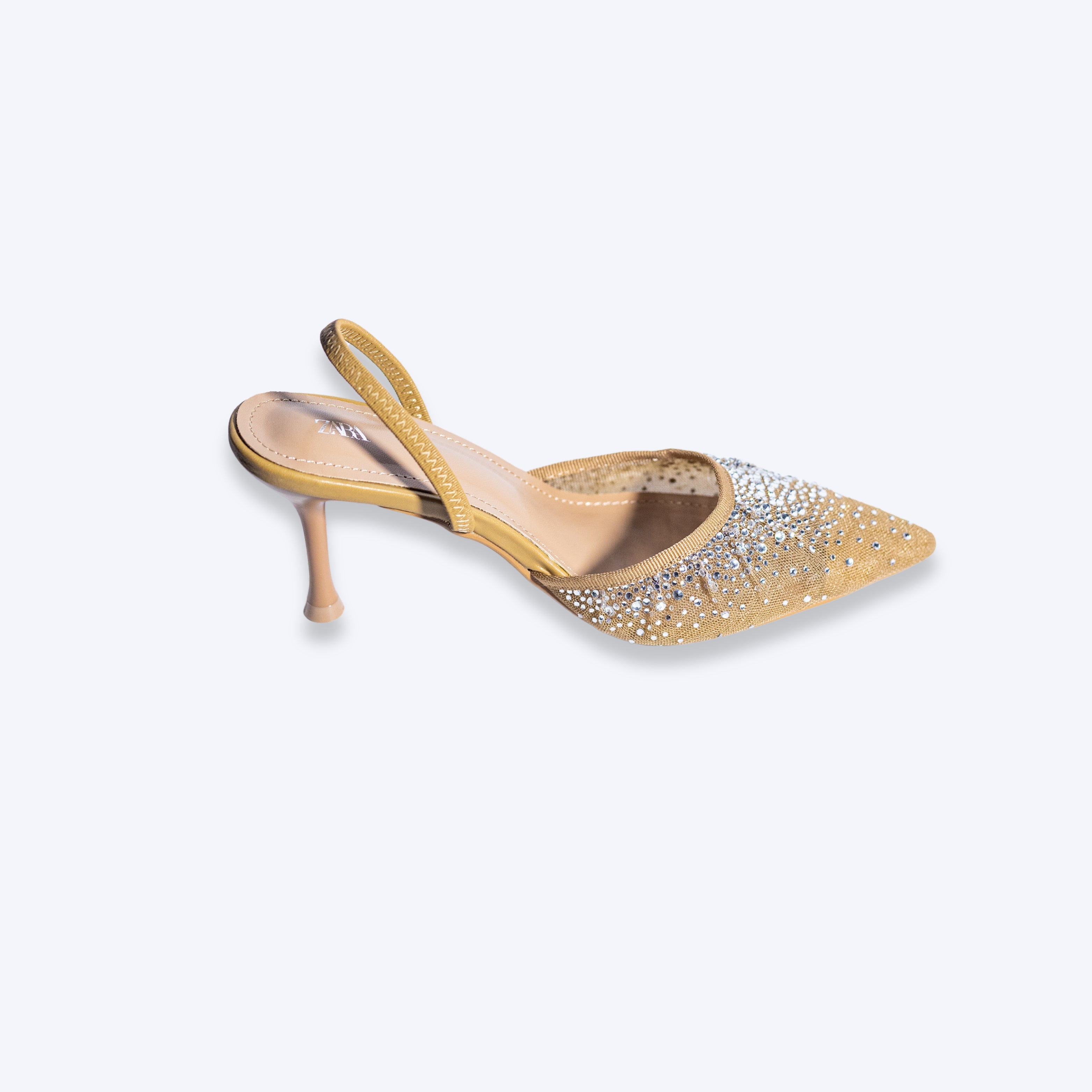 Crystal Embellished Slingback Heel