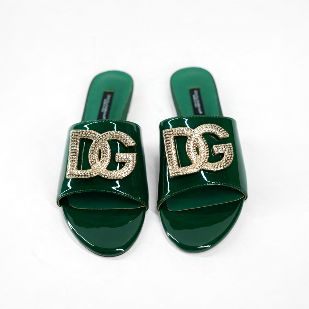DG Crystal Logo Slide Sandal