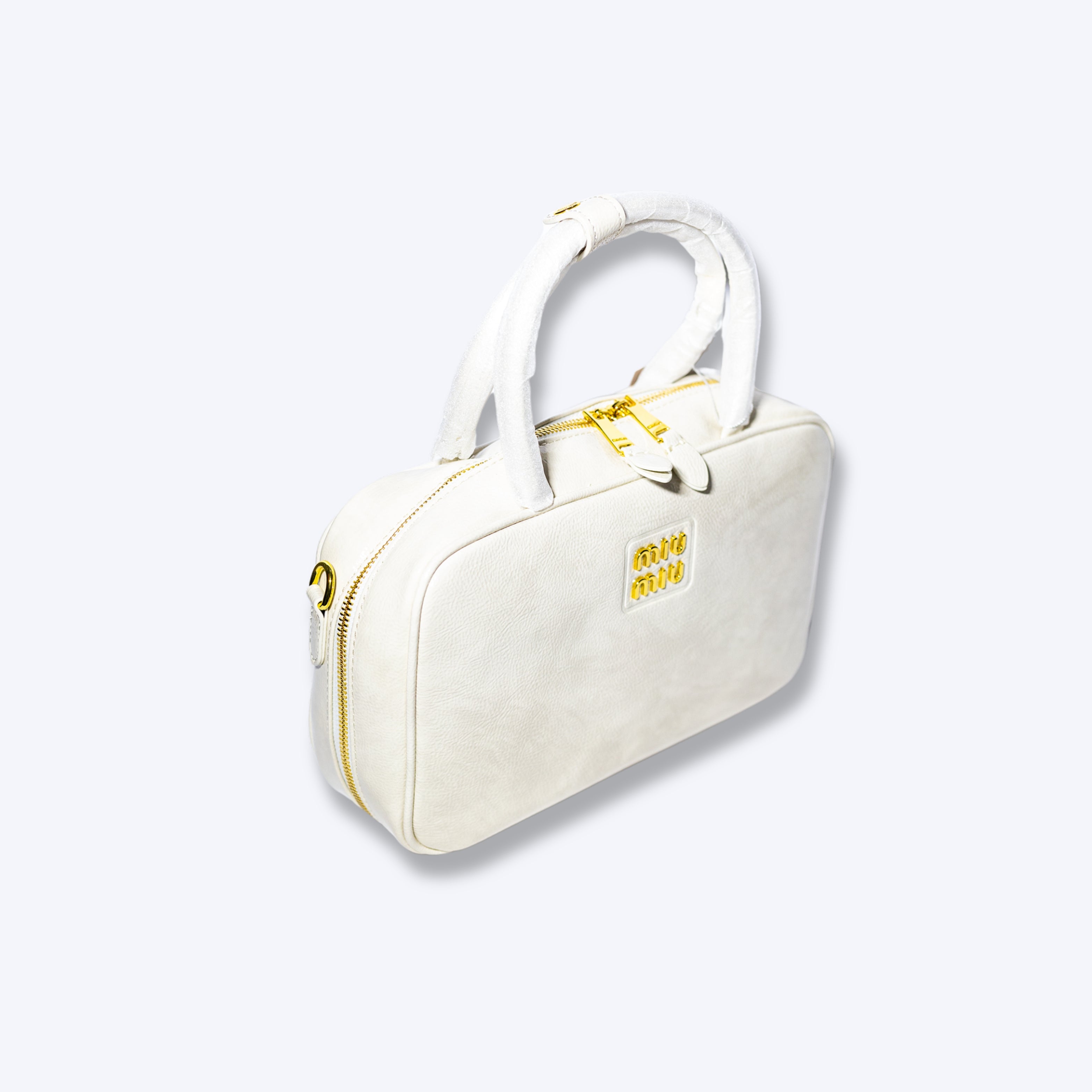 Miu Miu Patent Leather Logo Handbag