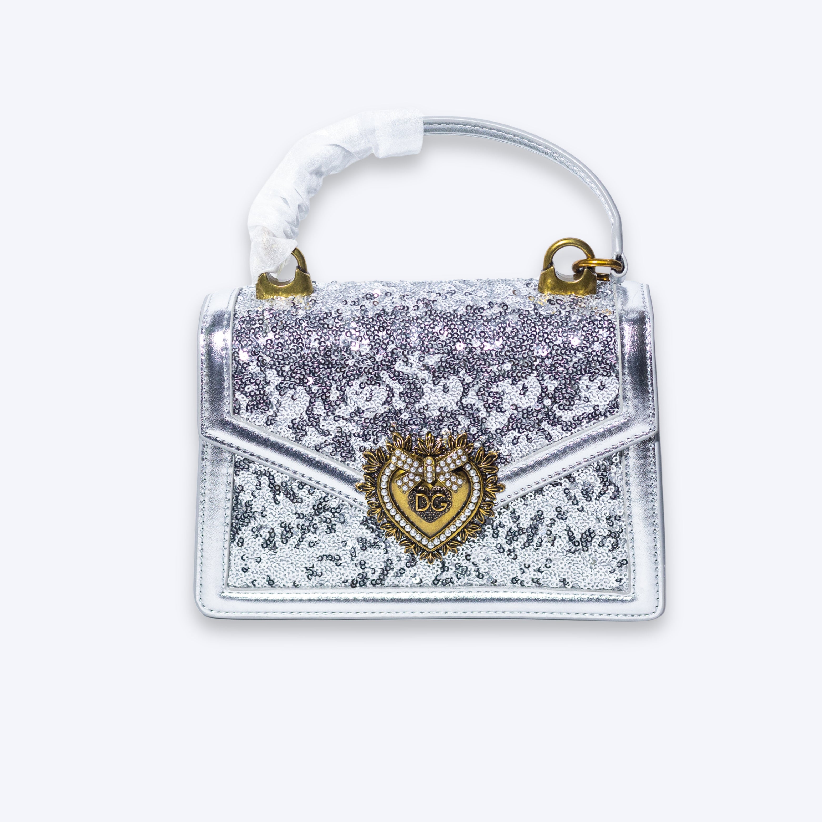 Dolce & Gabbana Devotion Sequin Top Handle Bag