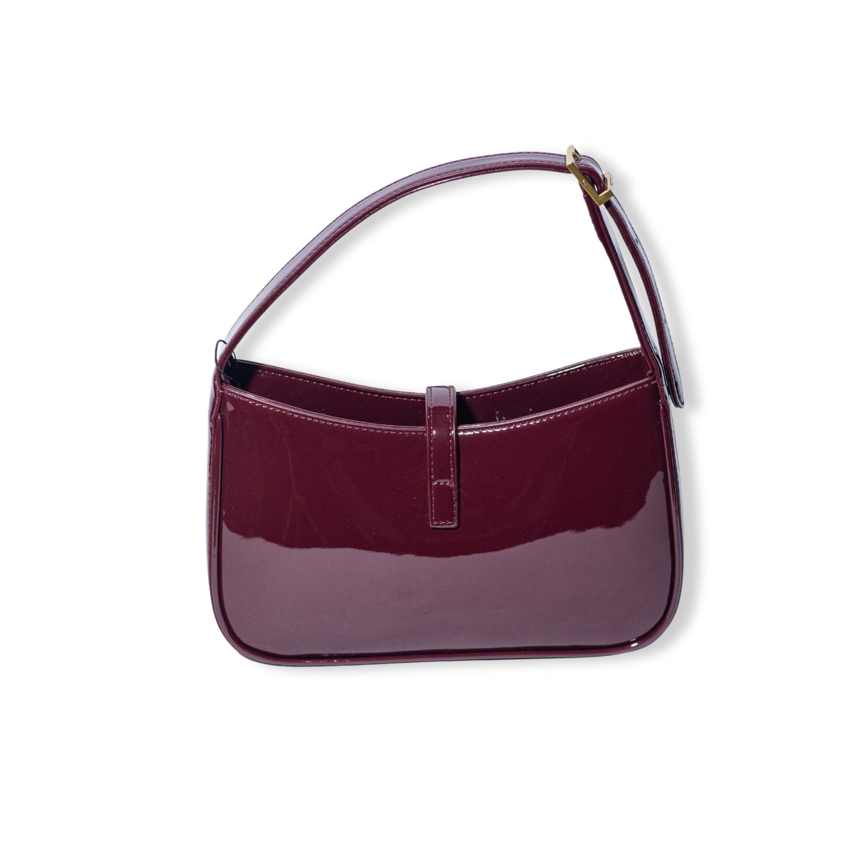 Saint Laurent Le 5 à 7 Patent Leather Shoulder Bag