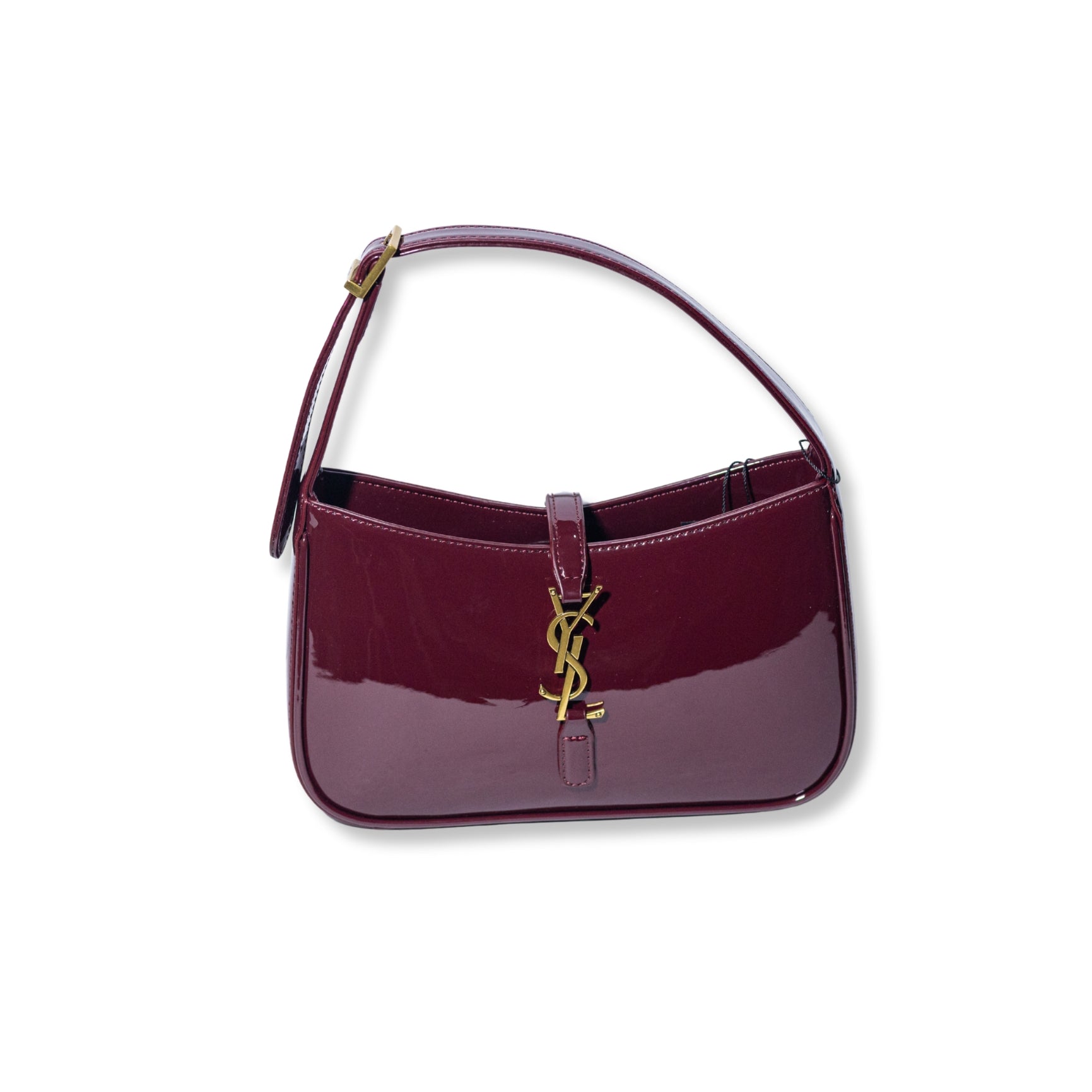 Saint Laurent Le 5 à 7 Patent Leather Shoulder Bag