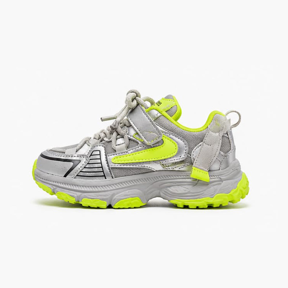 Children's Metallic Chunky Sports Sneakers