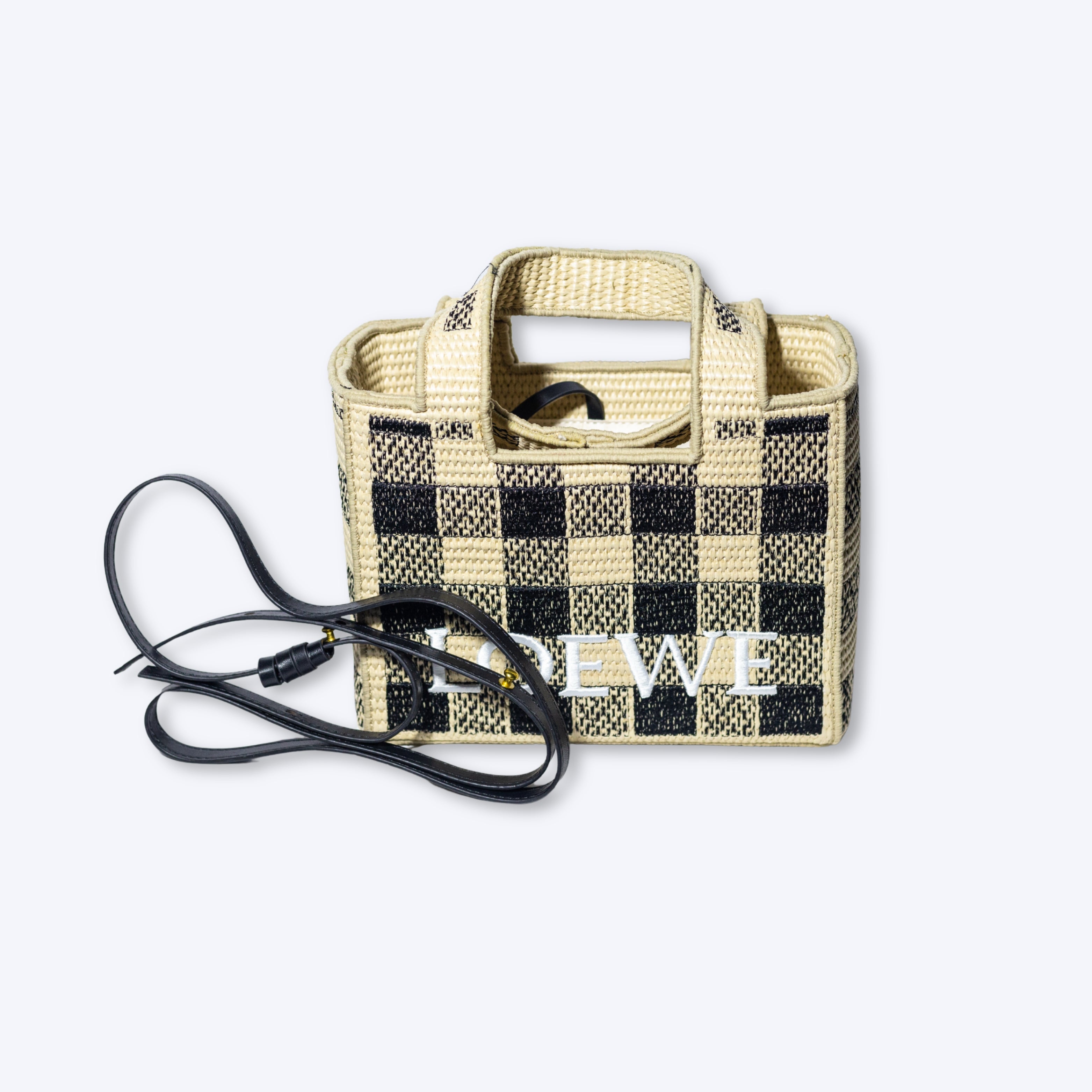 LOEWE Mini Raffia Tote Bag