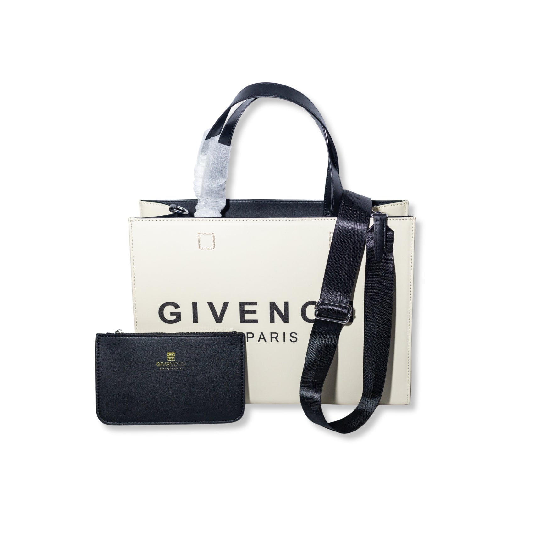 Givenchy Logo Shopper Tote with Pouch