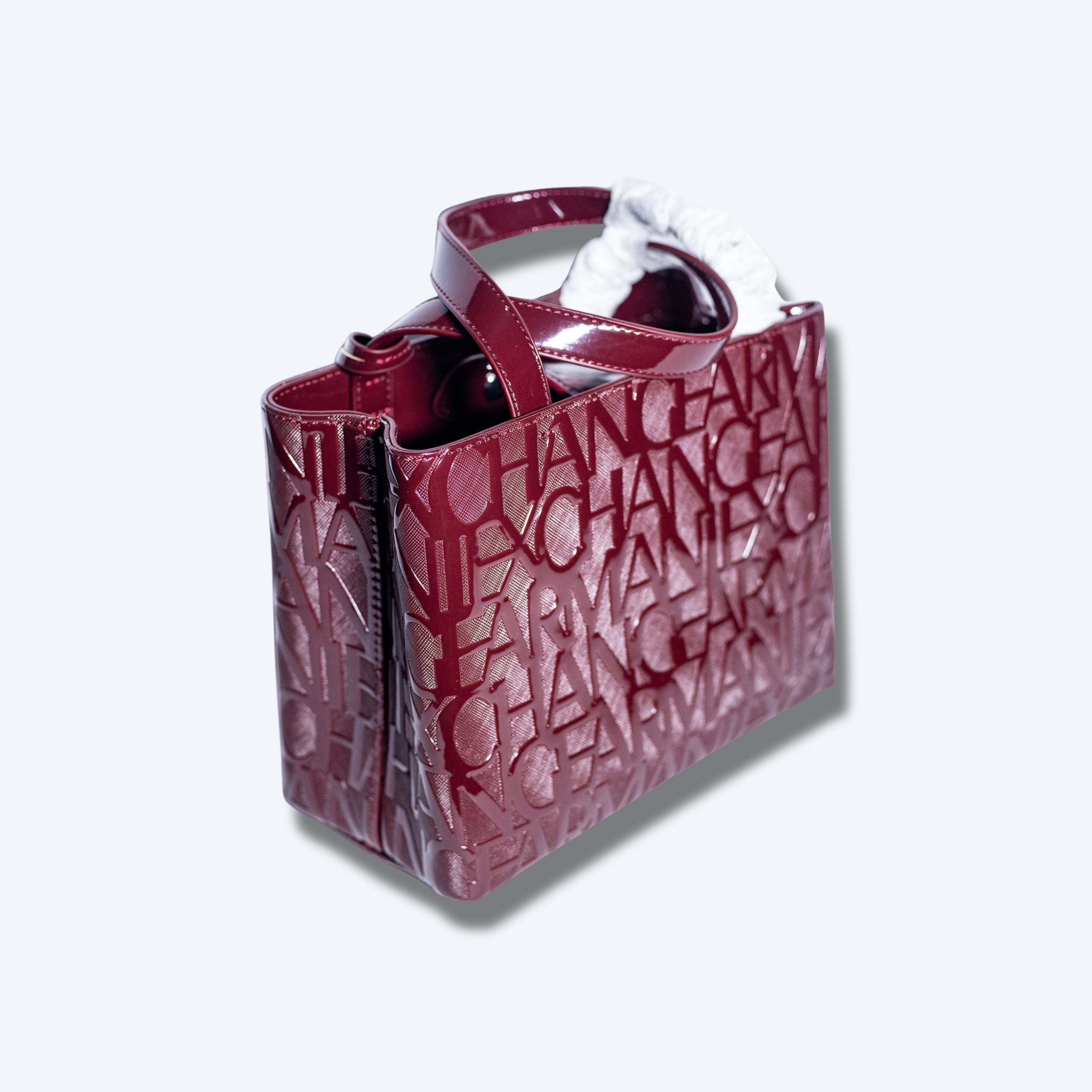Armani Exchange Women’s Handbag with Embossed Logo Pattern