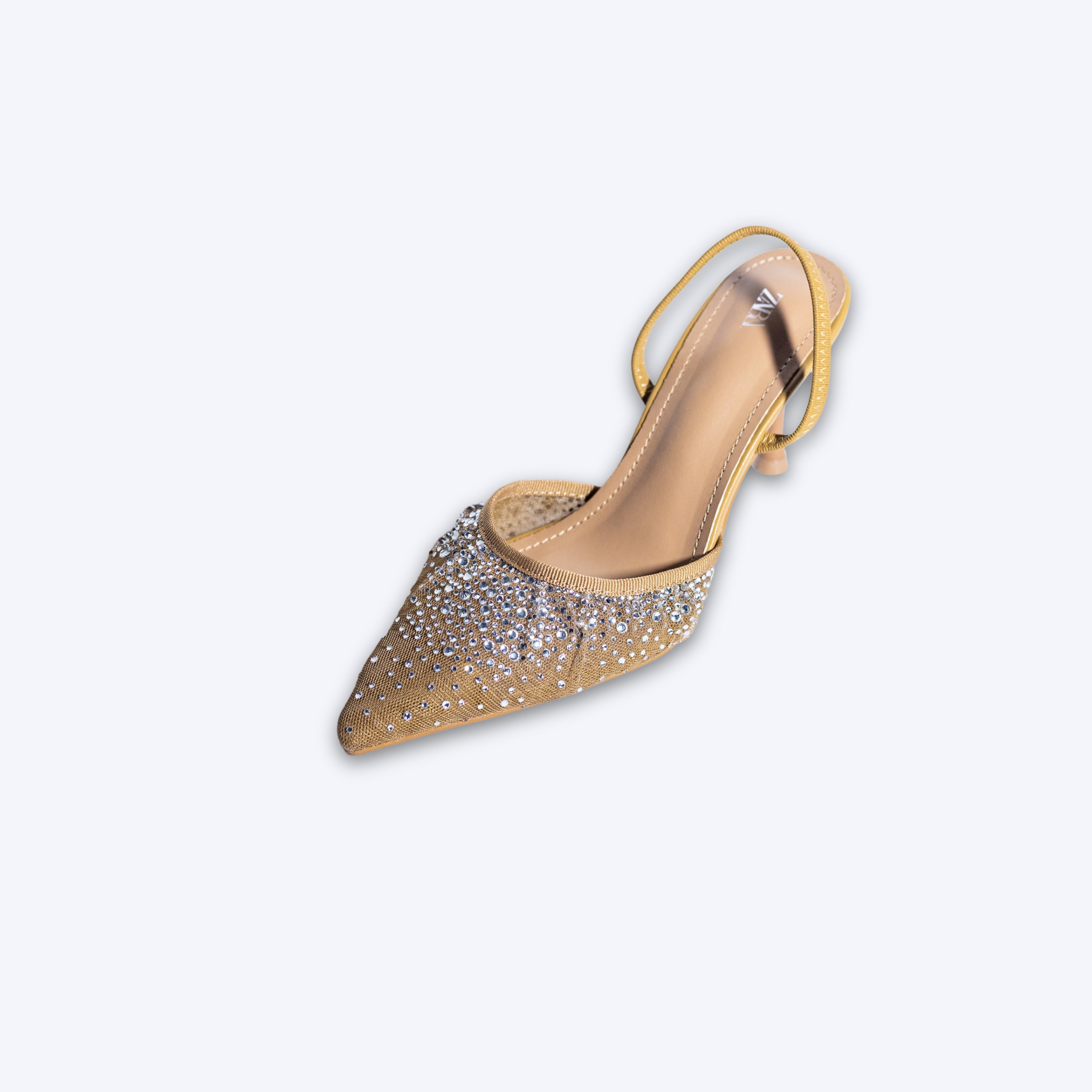 Crystal Embellished Slingback Heel