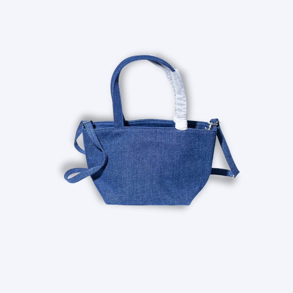Alexander Wang Women’s Denim Tote Bag with Embroidered Logo
