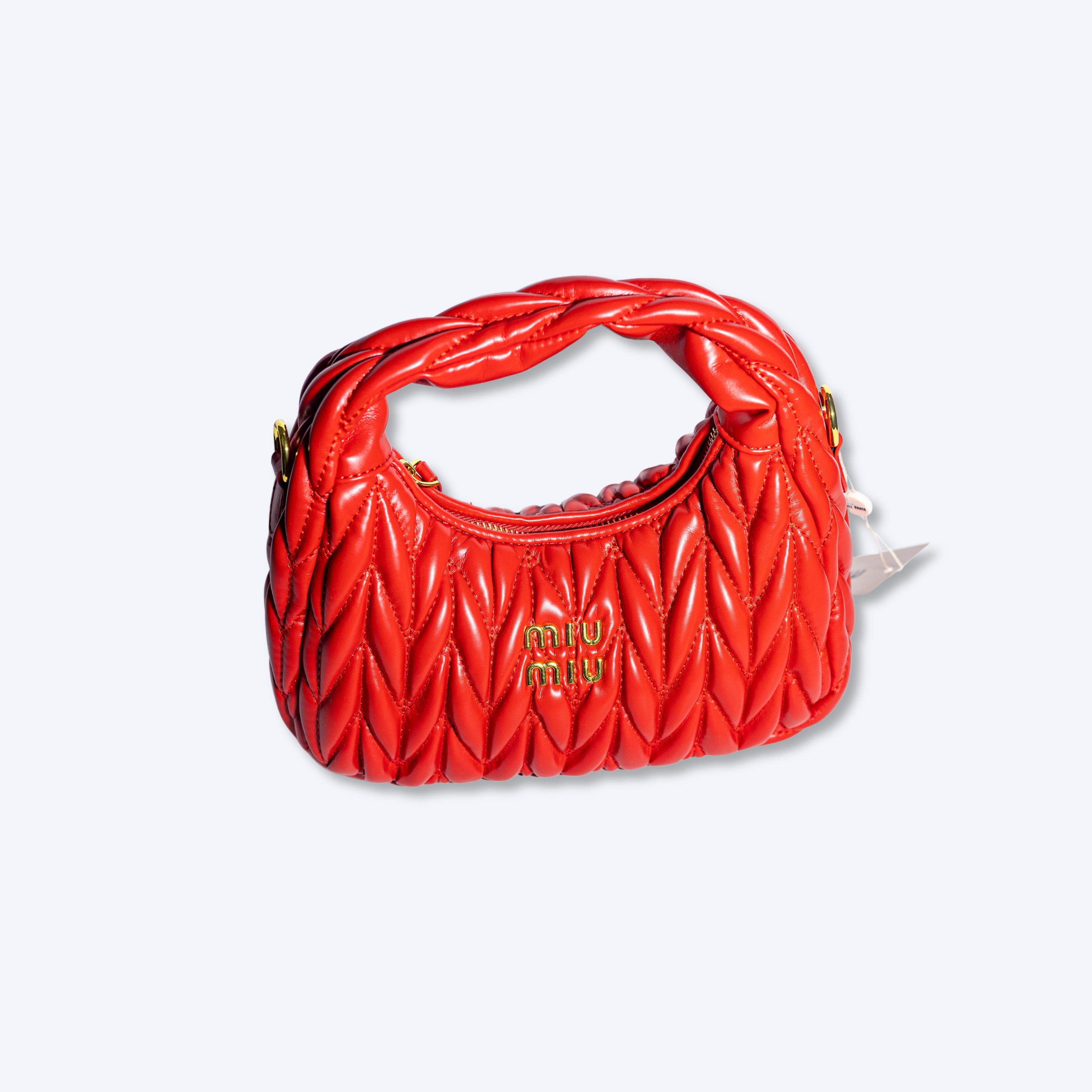 Miu Miu Wander Matelassé Hobo Bag