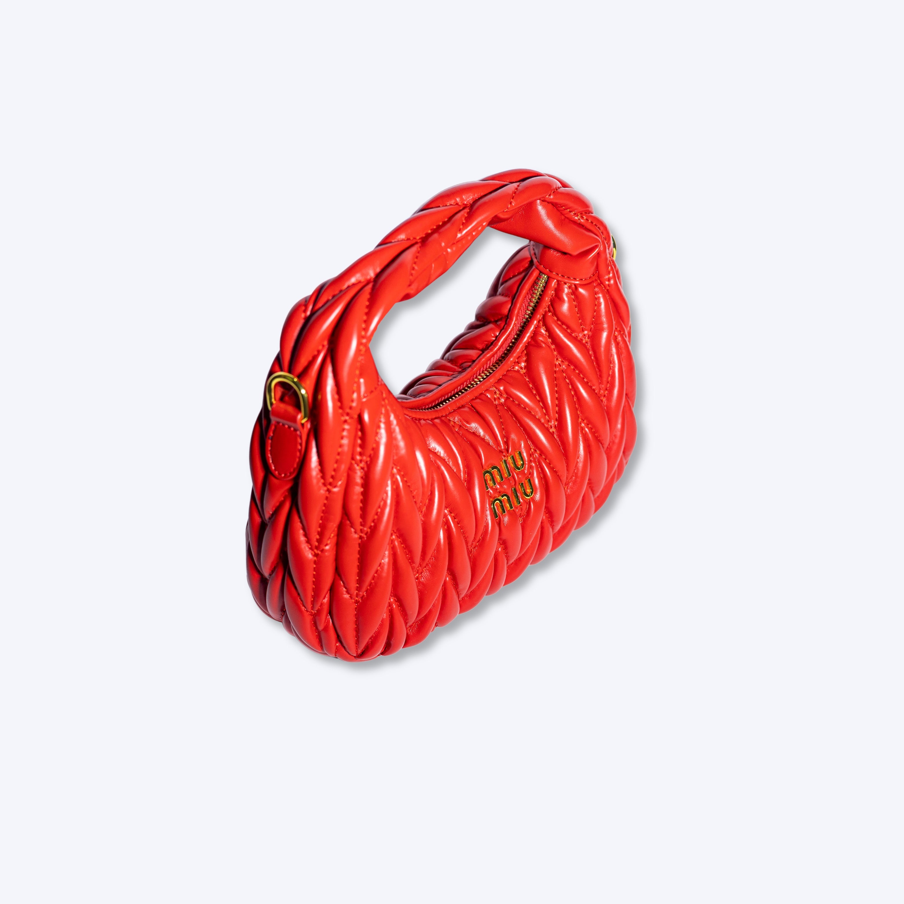 Miu Miu Wander Matelassé Hobo Bag