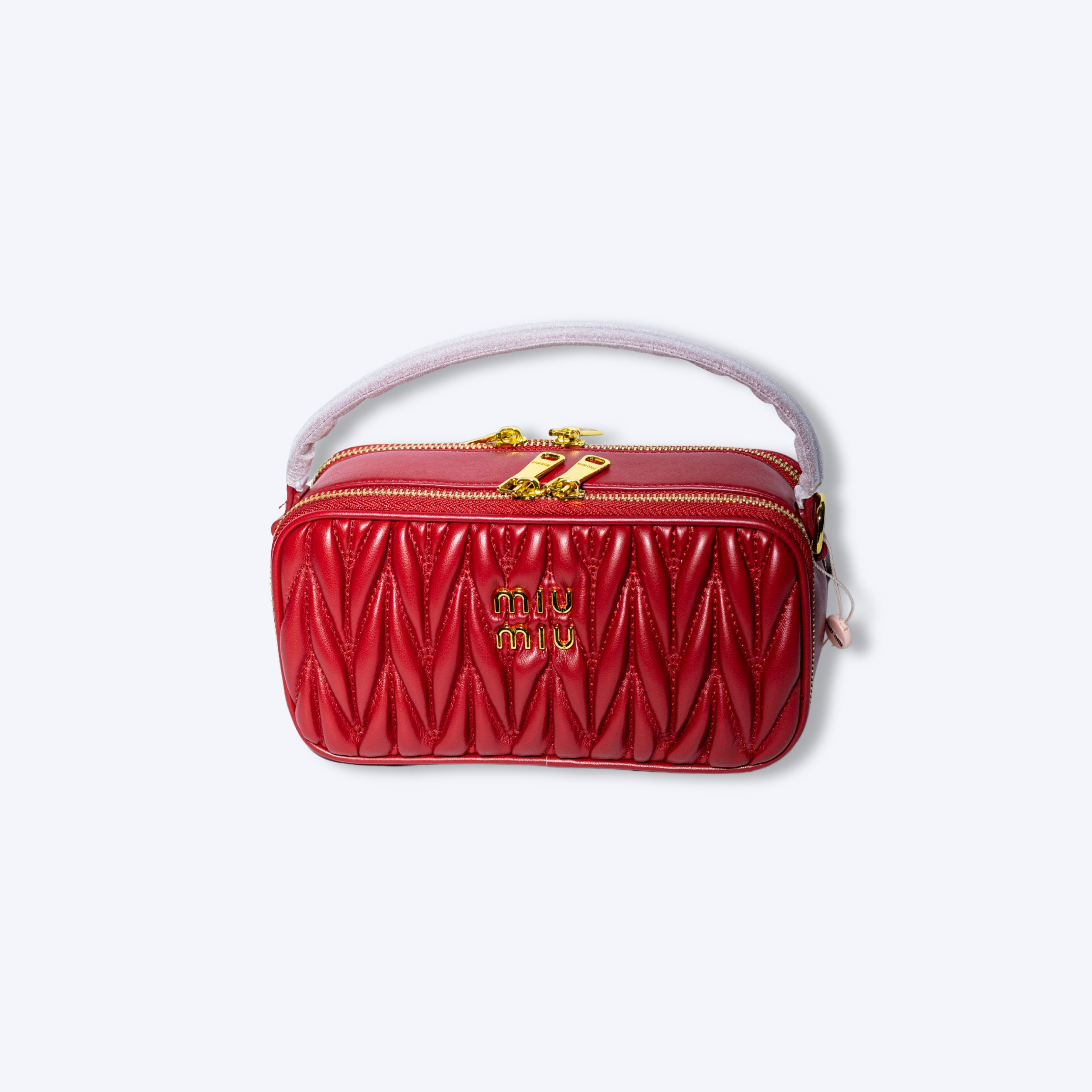 Arcadie Matelassé Leather Top-Handle Bag