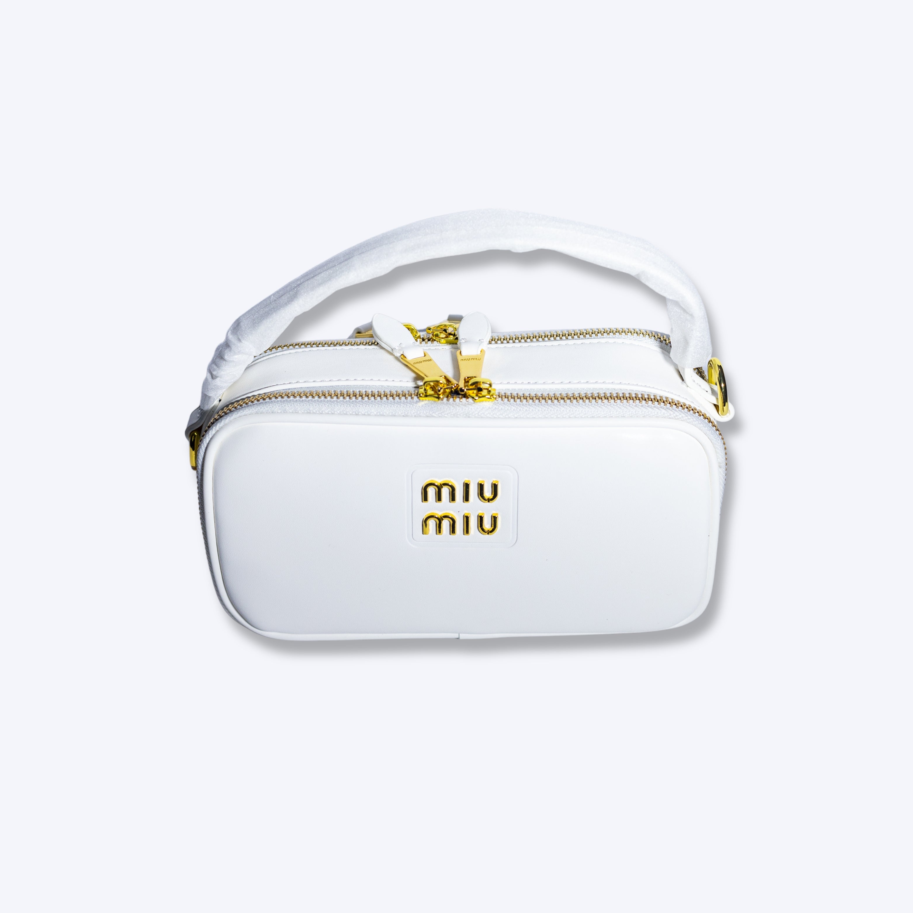 miumiu 手袋　ホワイト Miu Miu Double Zip Top Handle Bag – bagsandmore