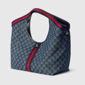 Gucci Ophidia GG Denim Tote with Web