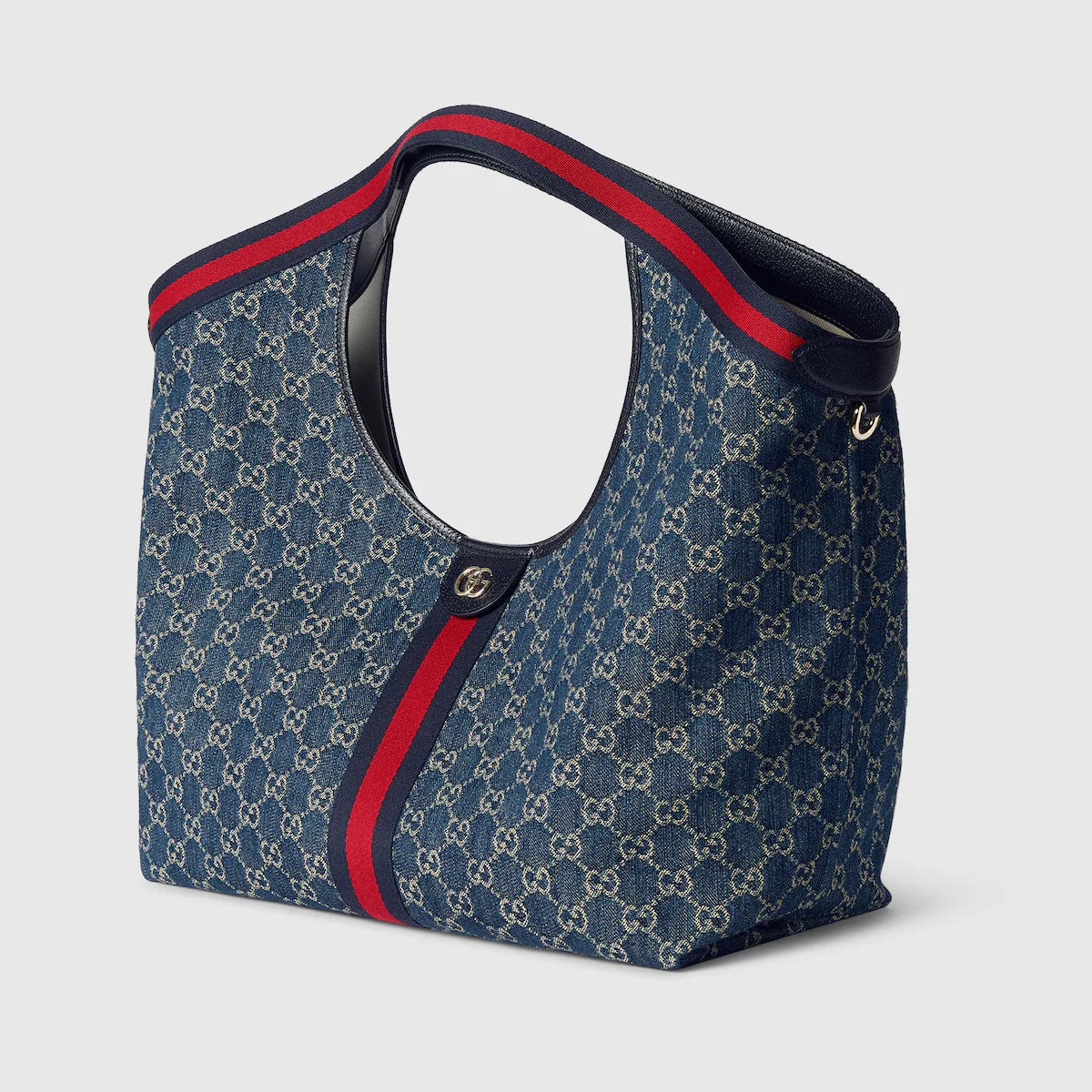 Gucci Ophidia GG Denim Tote with Web