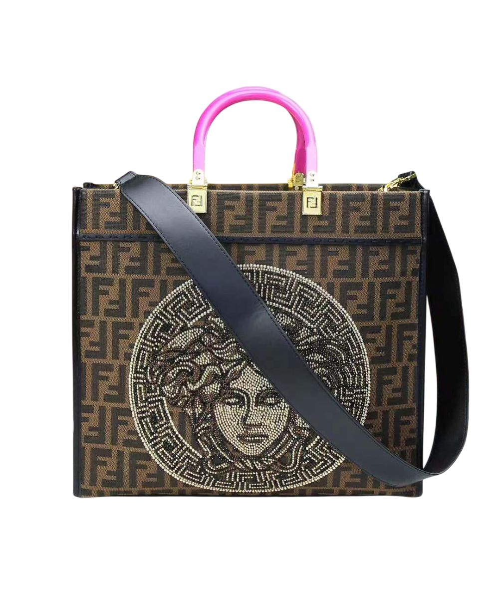 Fendi Medusa Logo Tote Bag