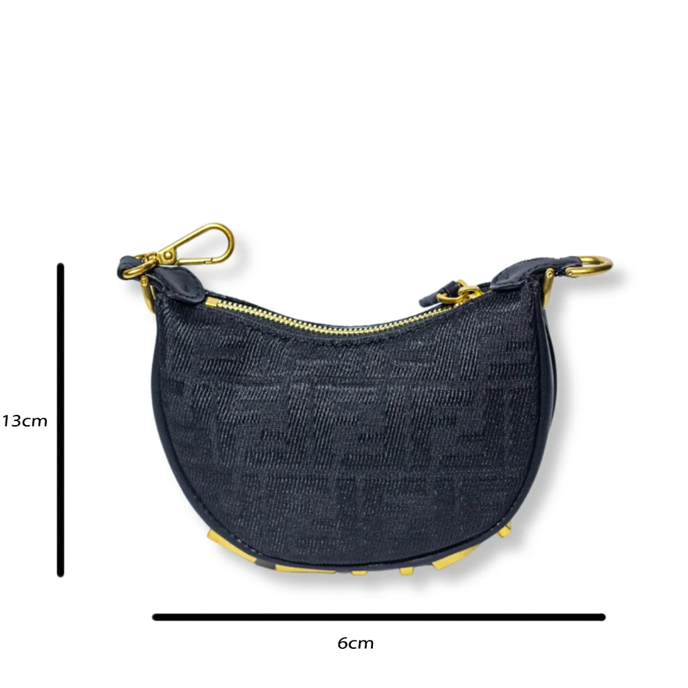Fendi Mini Baguette FF Jacquard Bag