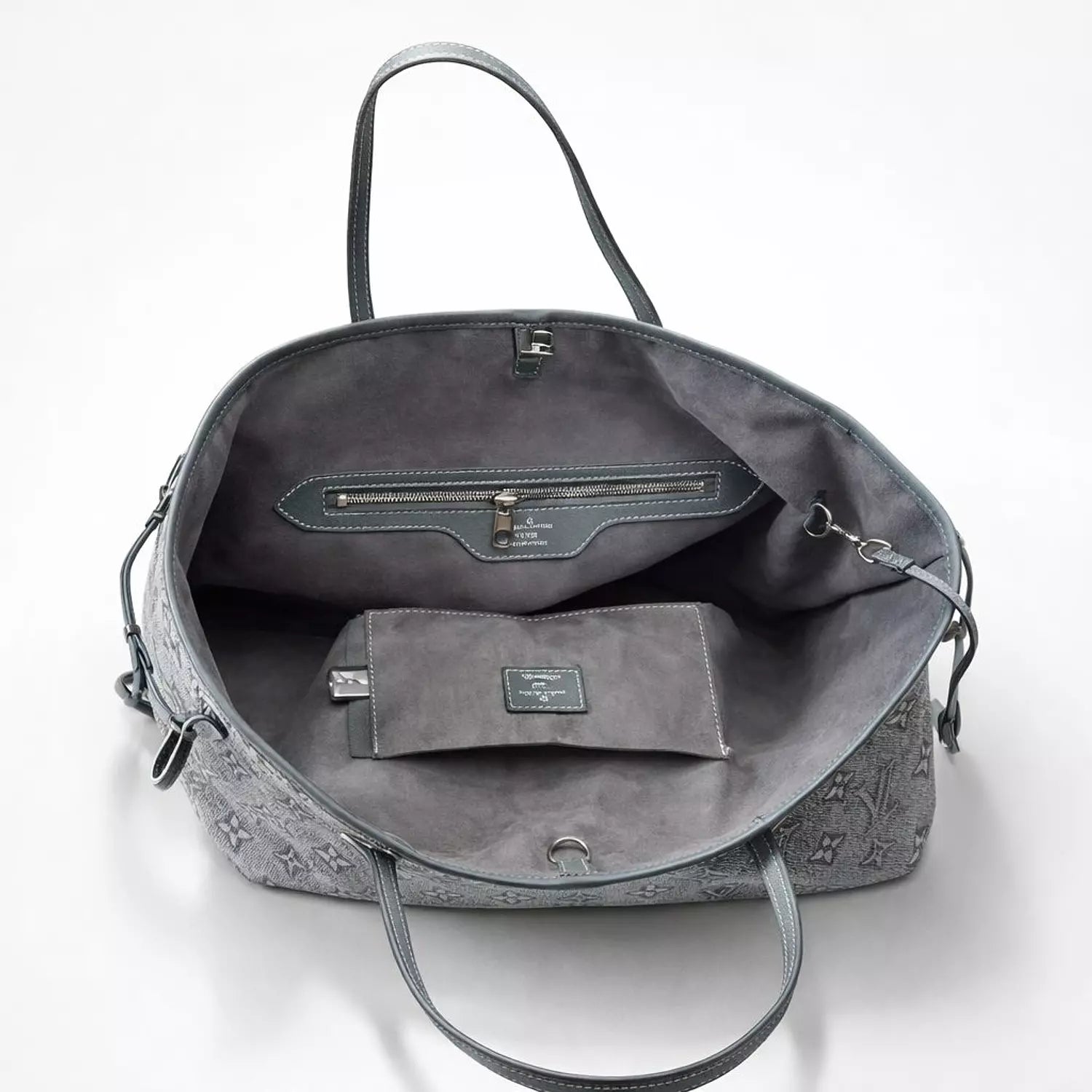 Louis Vuitton Denim Tote Bag with Pouch